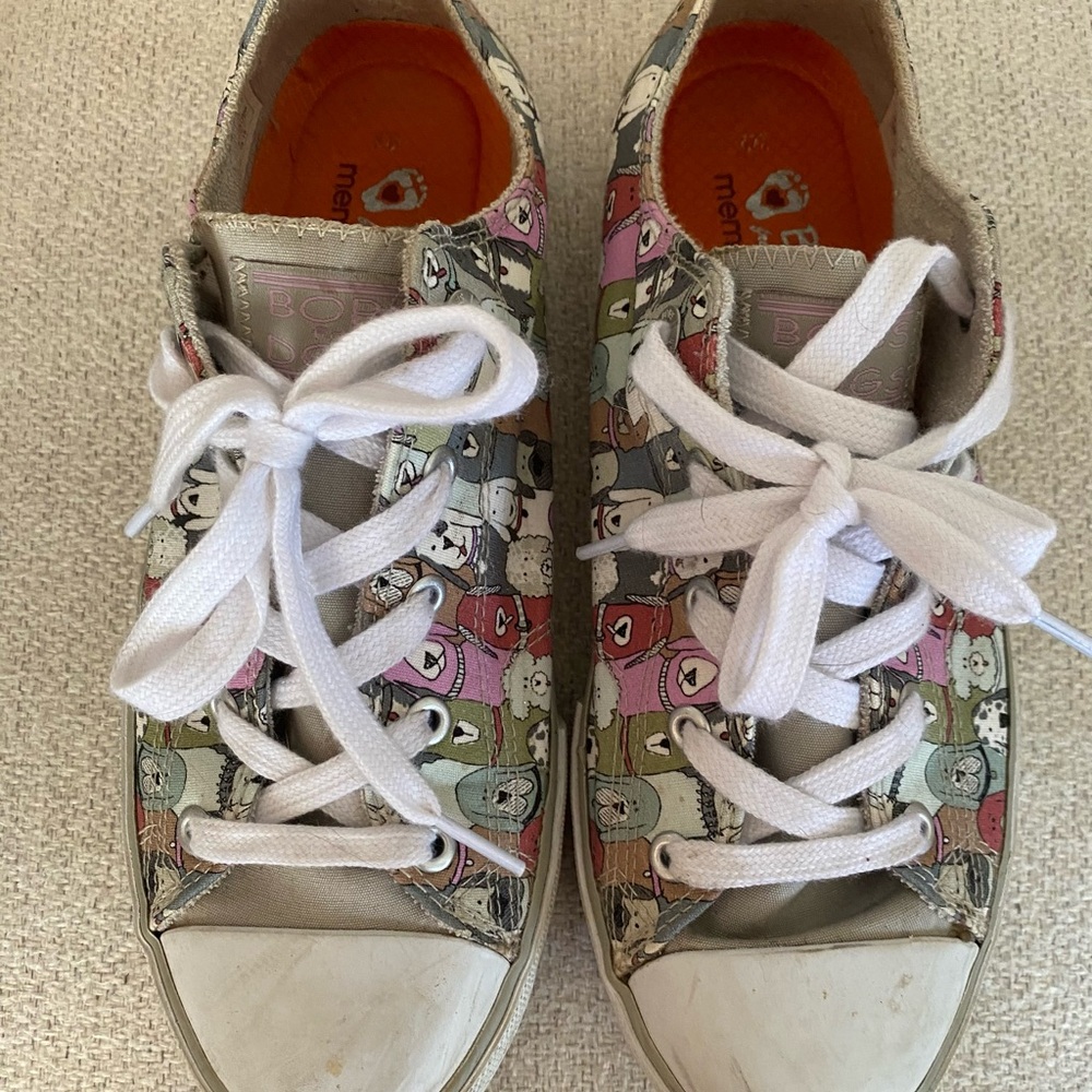 Bob’s Sketchers sneakers with dog print